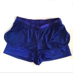 TRIUMPH TRIACTION royal blue mesh stretch shorts S